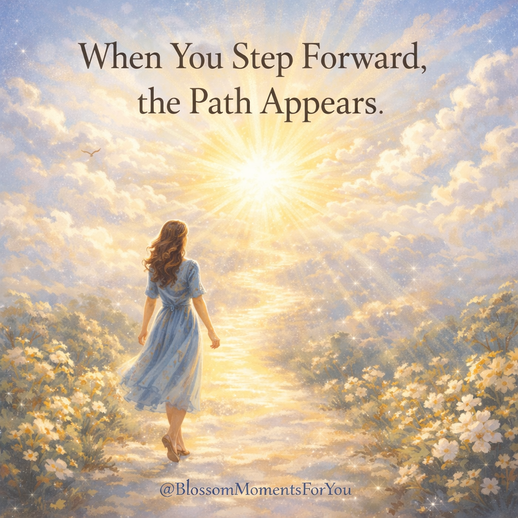 Wanneer je een stap zet, verschijnt het pad