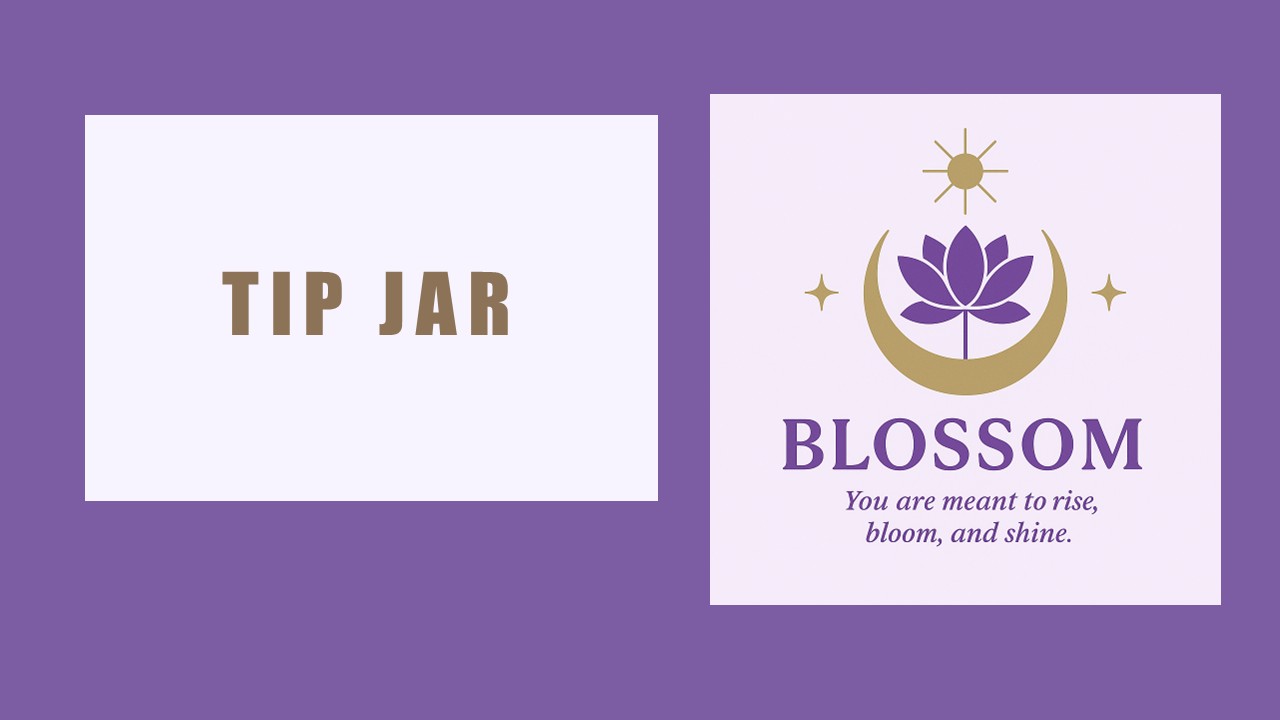 Fooienpot (Tip Jar) Blossom Tarot