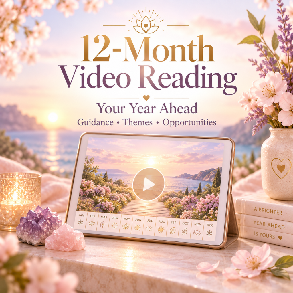 Personal 12-month video reading for intuitive year-ahead guidance