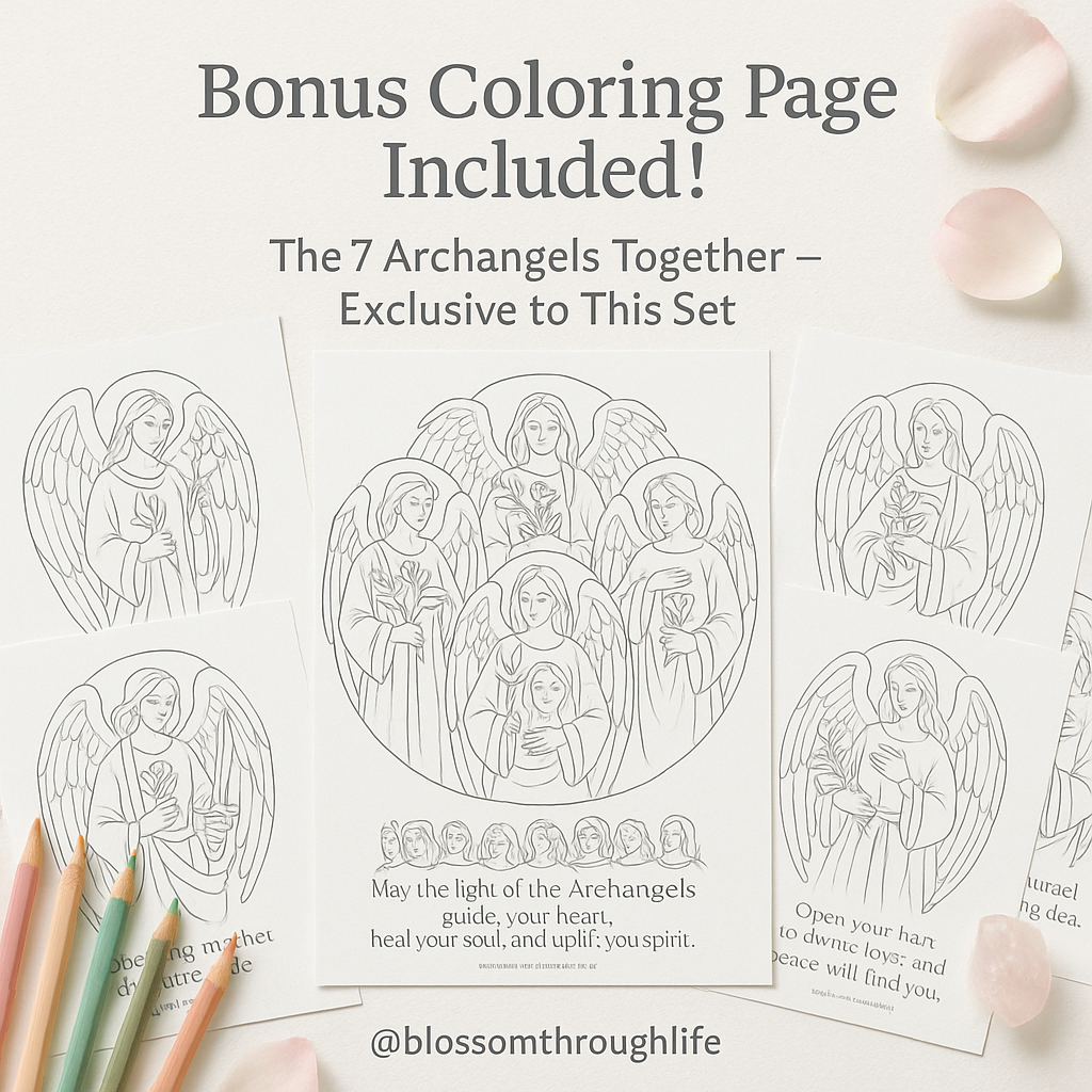 7 Archangels coloring set