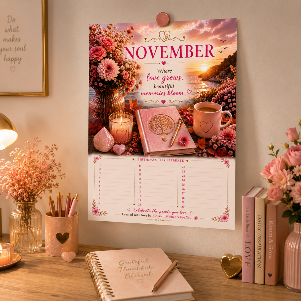 Blossom Moments Birthday calender celebrate the people you love