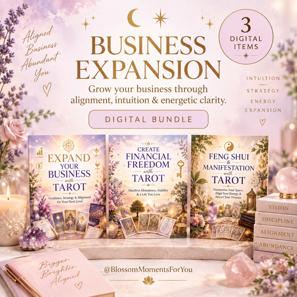 Business expansion financial freedom with tarot by blossom moments for you