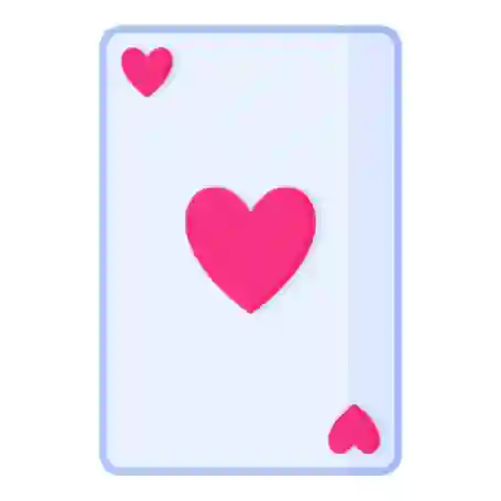 Card deck Ace of hearts