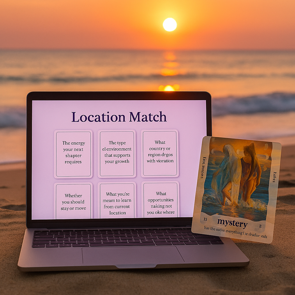 Digital nomads, influencers and content creators and tarot