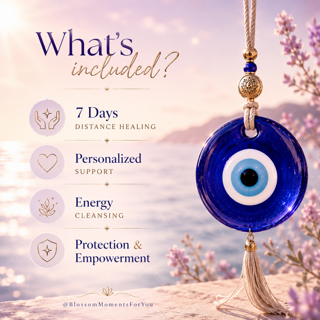 Evil Eye healing week by Sabine Kuvener Blossom Moments For You
