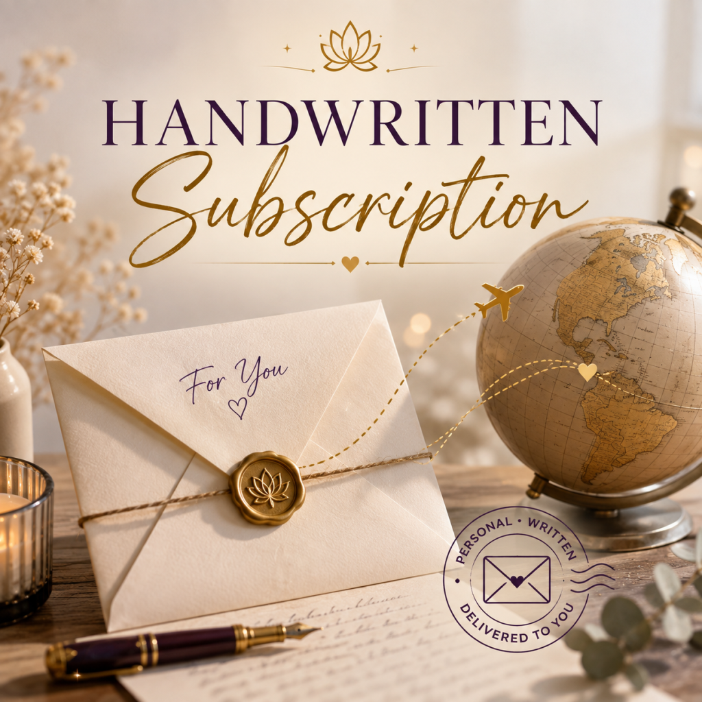 Handwritten year subscribtion personal reading by sabine kuvener
