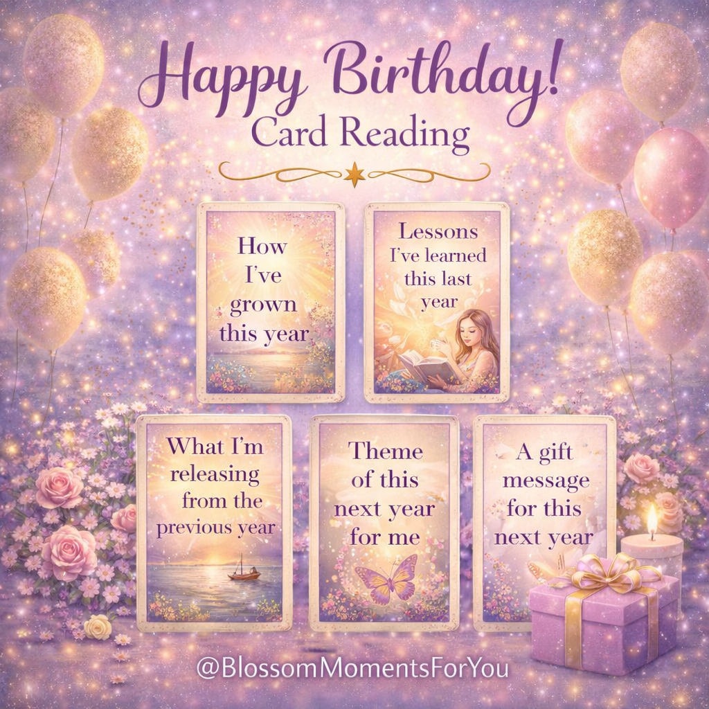 Happy Birthday Tarot Reading for yourself or as a special gift
