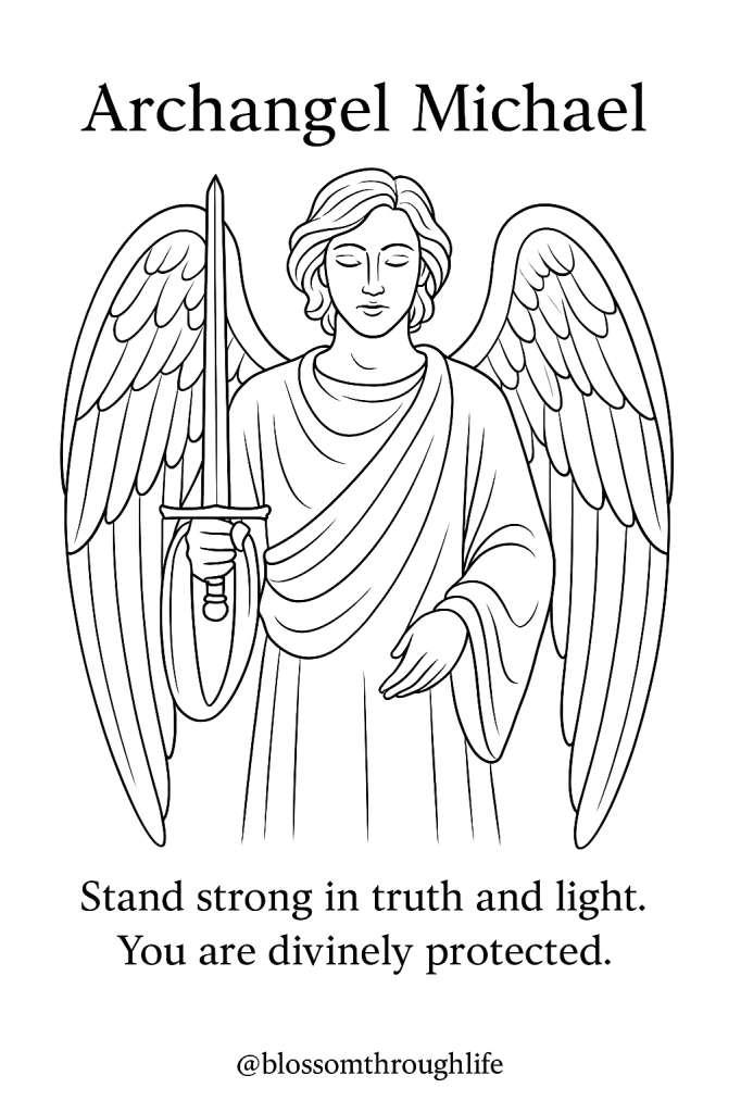 7 Archangels adult coloring set with bonus pages Blossom through life new (1).png