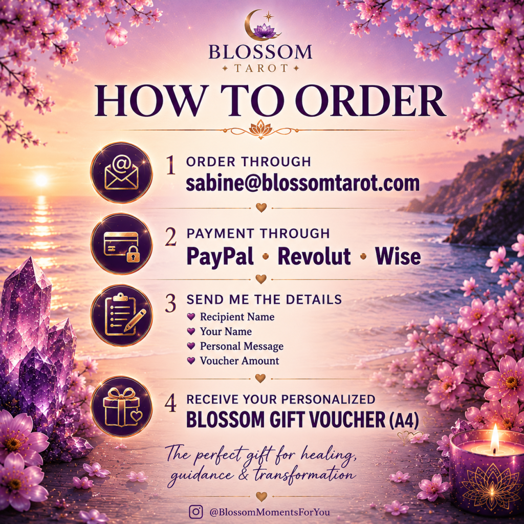 Blossom Gift Voucher a special gift of selflove healing transformation and empowerment