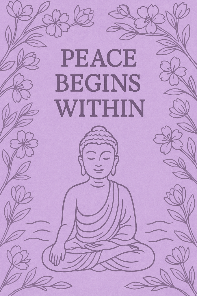 Buddha coloring pages set of 5