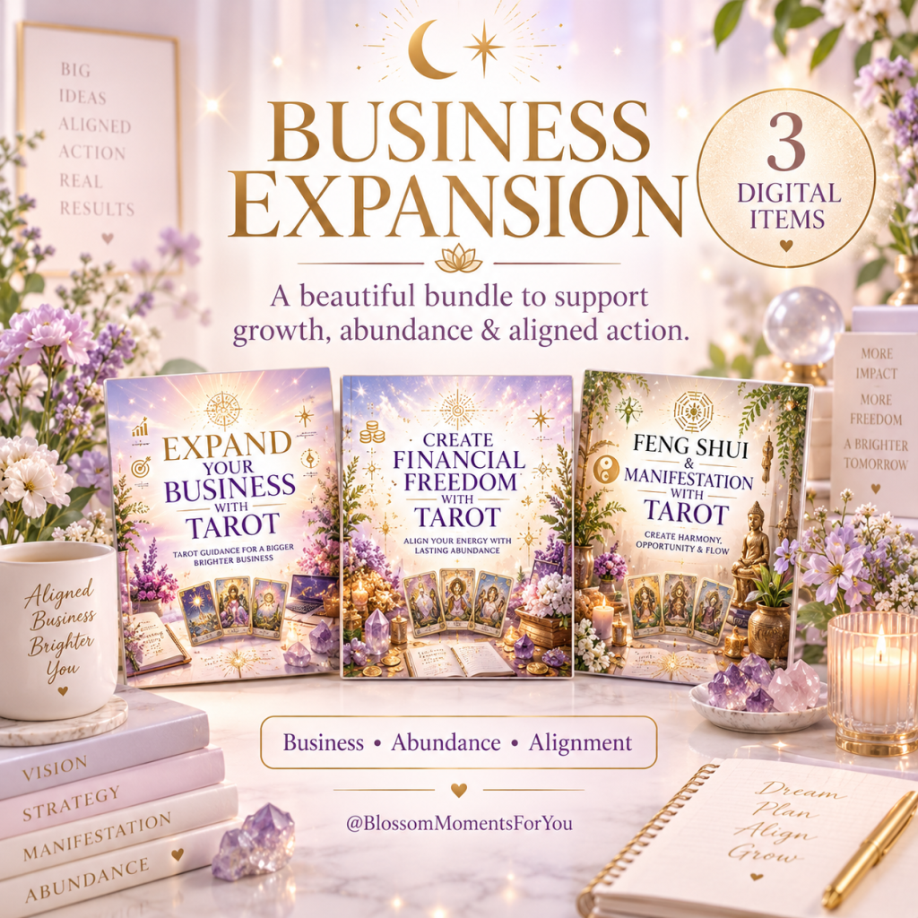 Business expansion financial freedom with tarot by blossom moments for you