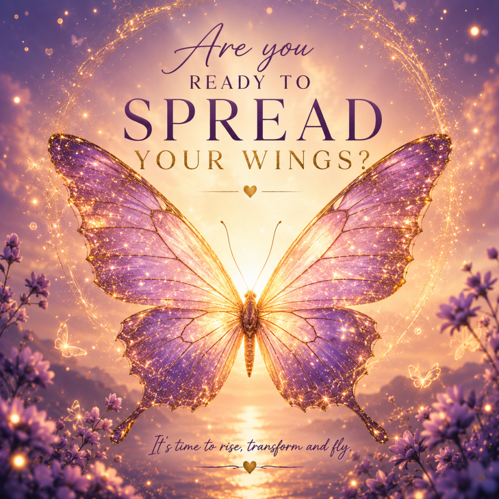 Butterfly 7 days healing week spread your wings and fly