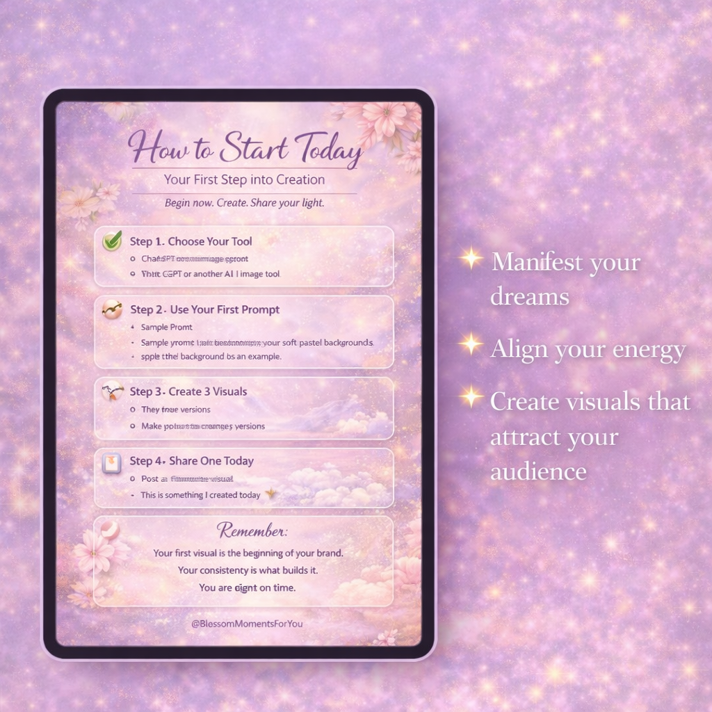 Create Spiritual Visuals with AI and make income by Blossom