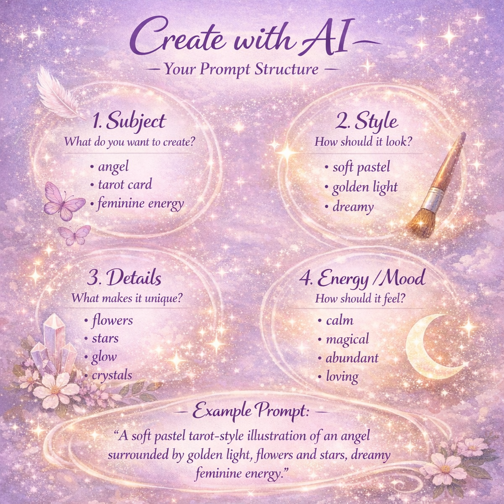 Create Spiritual Visuals with AI and make income by Blossom