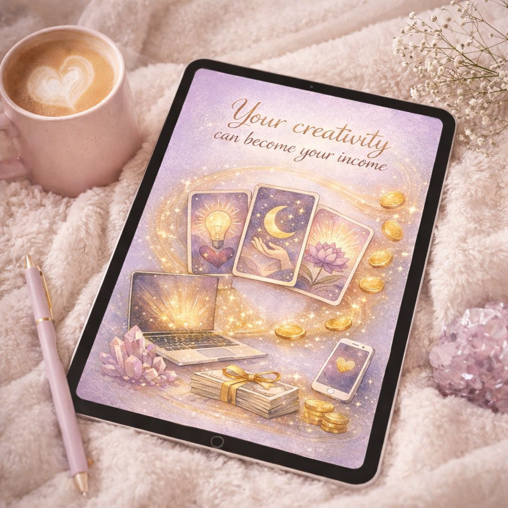 Create Spiritual Visuals with AI and make income by Blossom