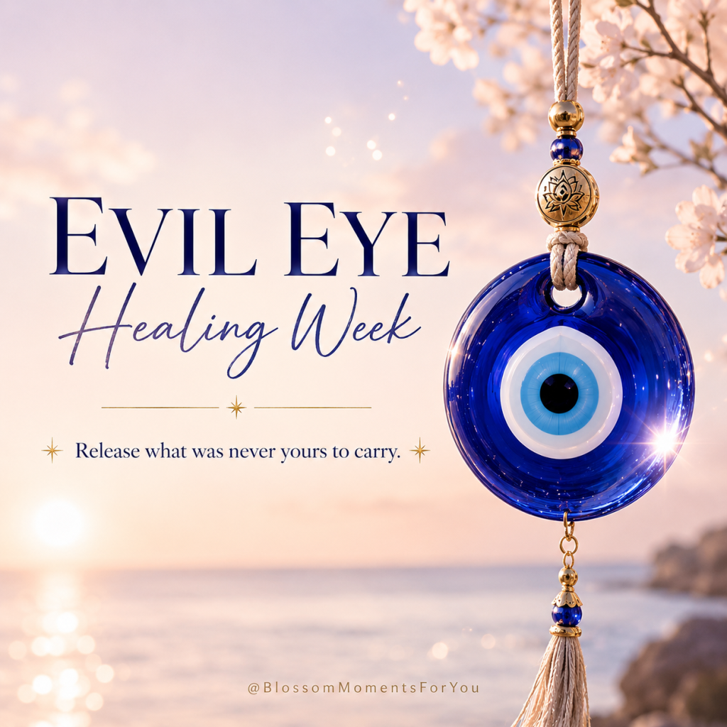 Evil Eye healing week by Sabine Kuvener Blossom Moments For You