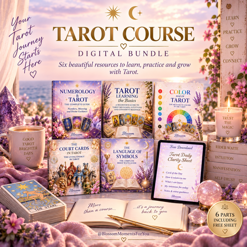 Full Rider waite tarot learning course by blossom moments for you