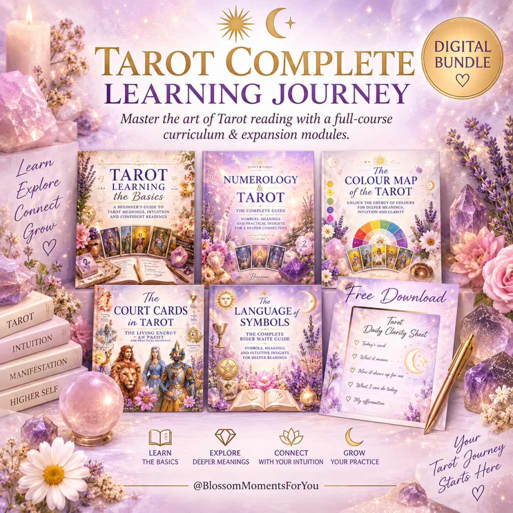 Full Rider waite tarot learning course by blossom moments for you