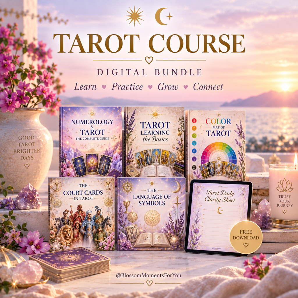 Full Rider waite tarot learning course by blossom moments for you
