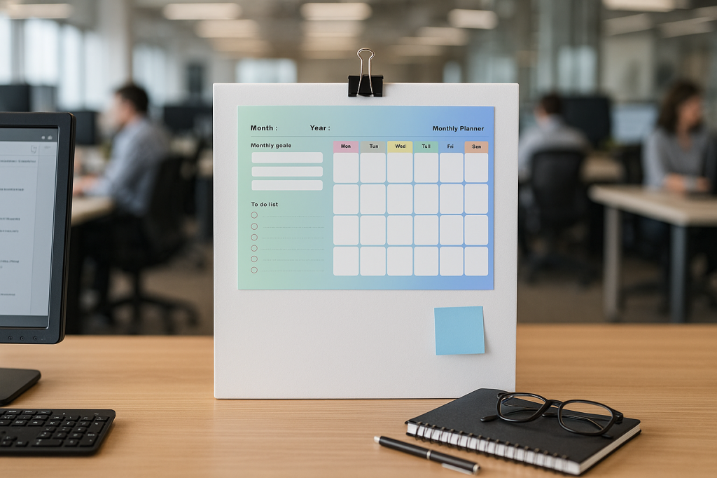 Monthly planner calender