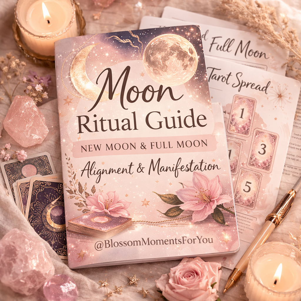New Moon and Full Moon Manifestation Rituals by Blossom Moments for you
