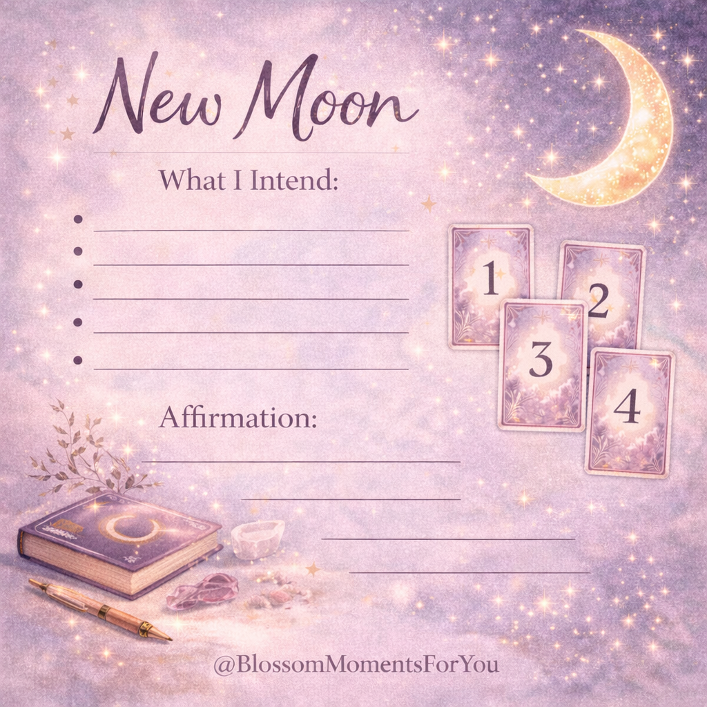 New Moon and Full Moon Manifestation Rituals by Blossom Moments for you