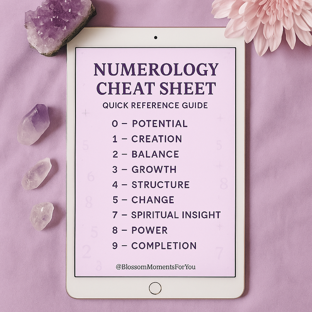 Numerology & Tarot Blossom Moments For You