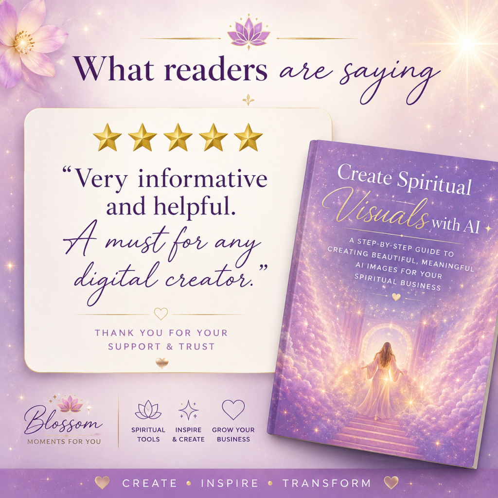 Create Spiritual Visuals with AI and make income by Blossom
