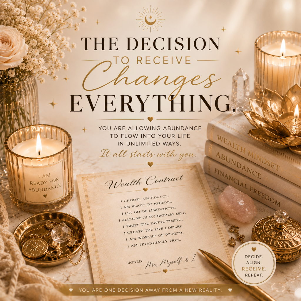 Sign your wealth contract with the universe by Blossom