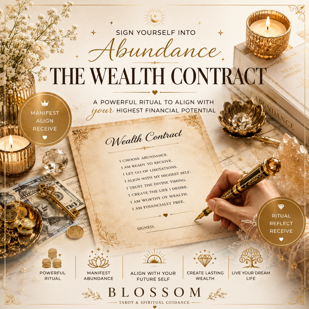 Sign your wealth contract with the universe by Blossom