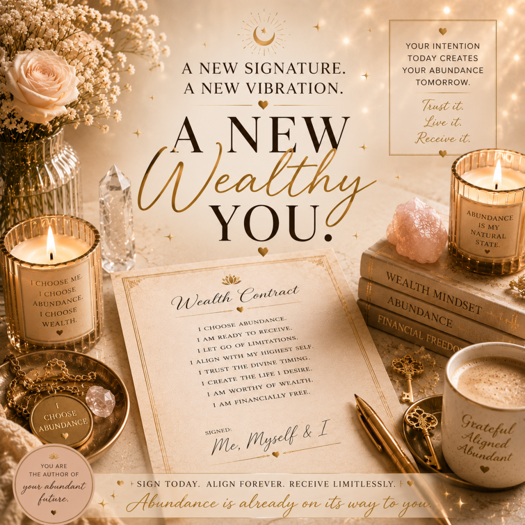 Sign your wealth contract with the universe by Blossom
