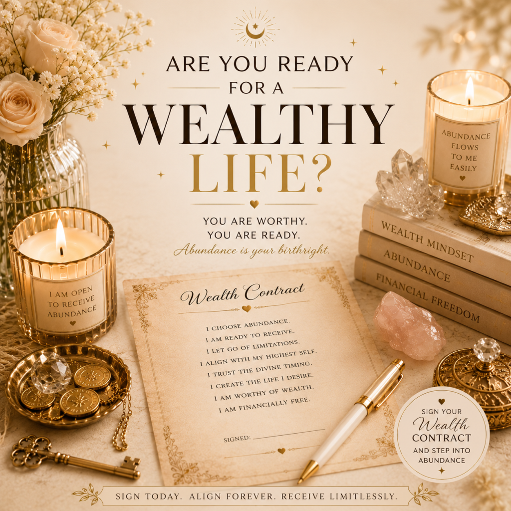 Sign your wealth contract with the universe by Blossom