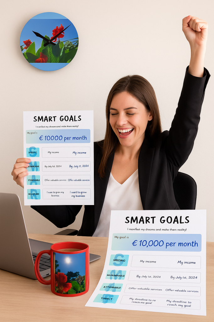 SMART goals planner digital download