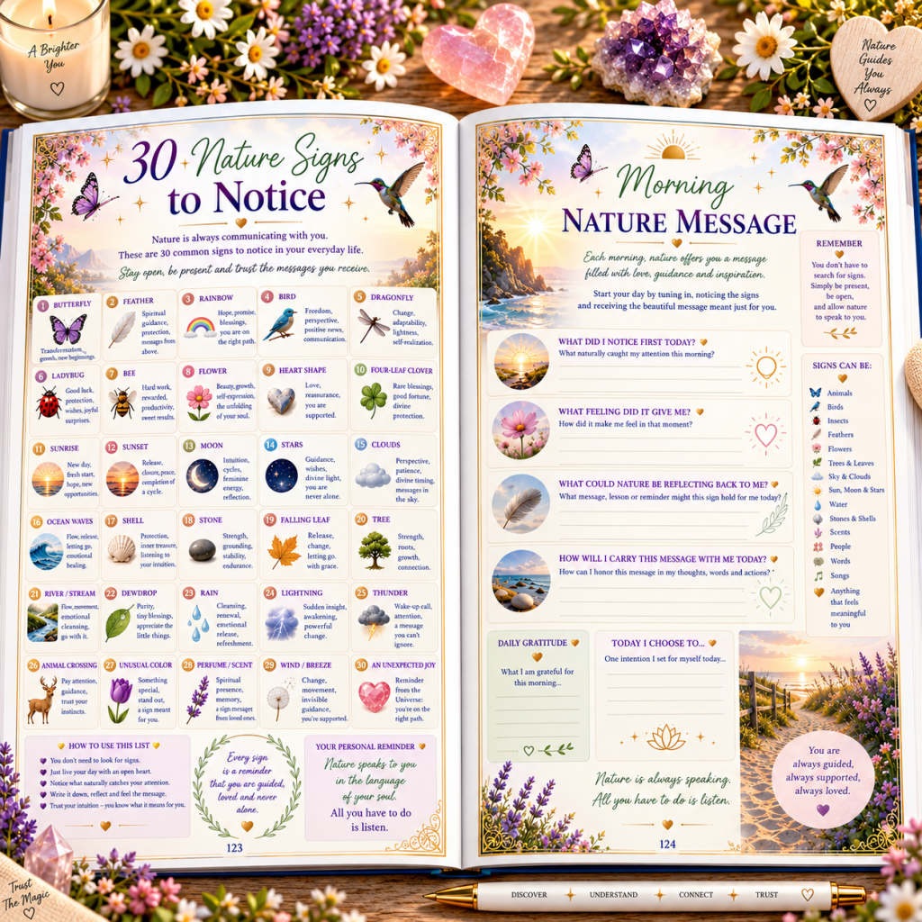 SPIRITUAL SIGNS FROM NATURE Blossom moments for you