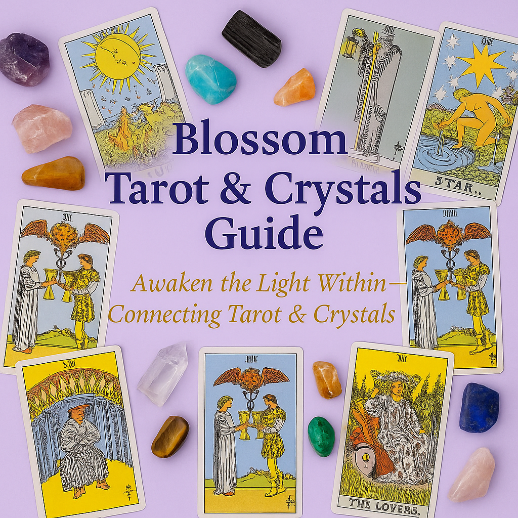 Tarot & Crystals Guide Blossom moments for you