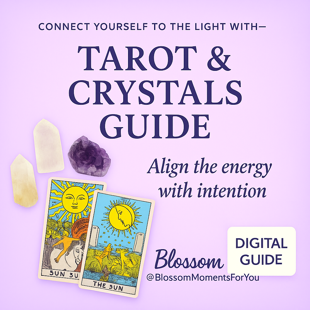 Tarot & Crystals Guide Blossom moments for you