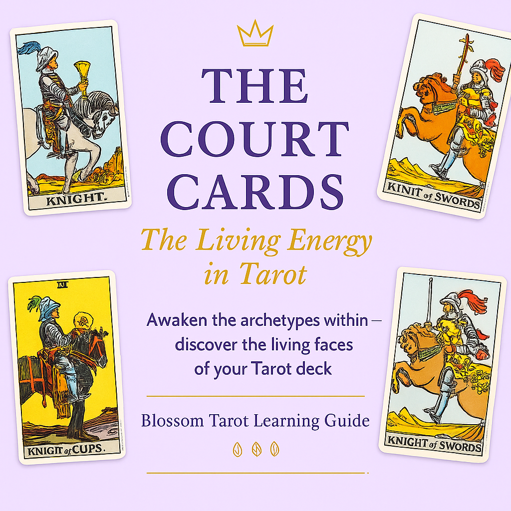 The Court Cards of Rider Waite tarot by Blossom Moments For You
