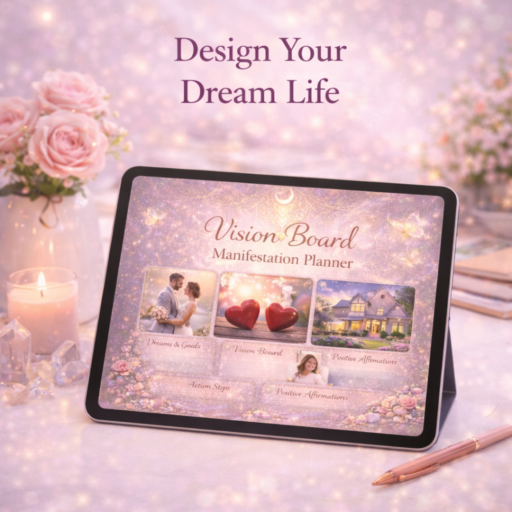 Create your dream life vision board by blossom moments for you