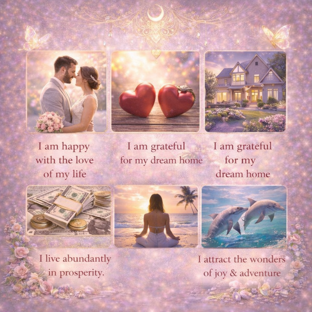 Create your dream life vision board by blossom moments for you