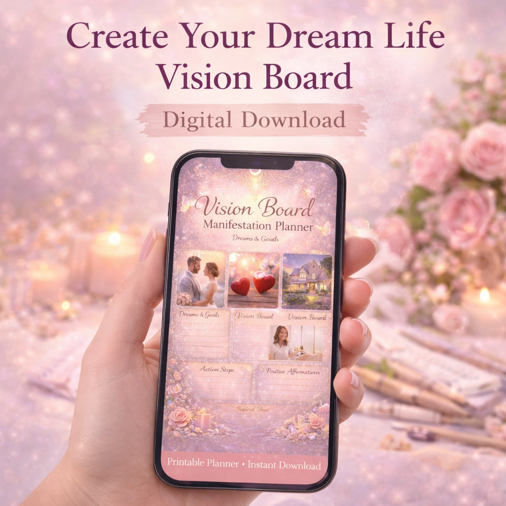 Create your dream life vision board by blossom moments for you